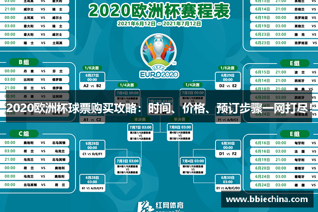 2020欧洲杯球票购买攻略：时间、价格、预订步骤一网打尽！